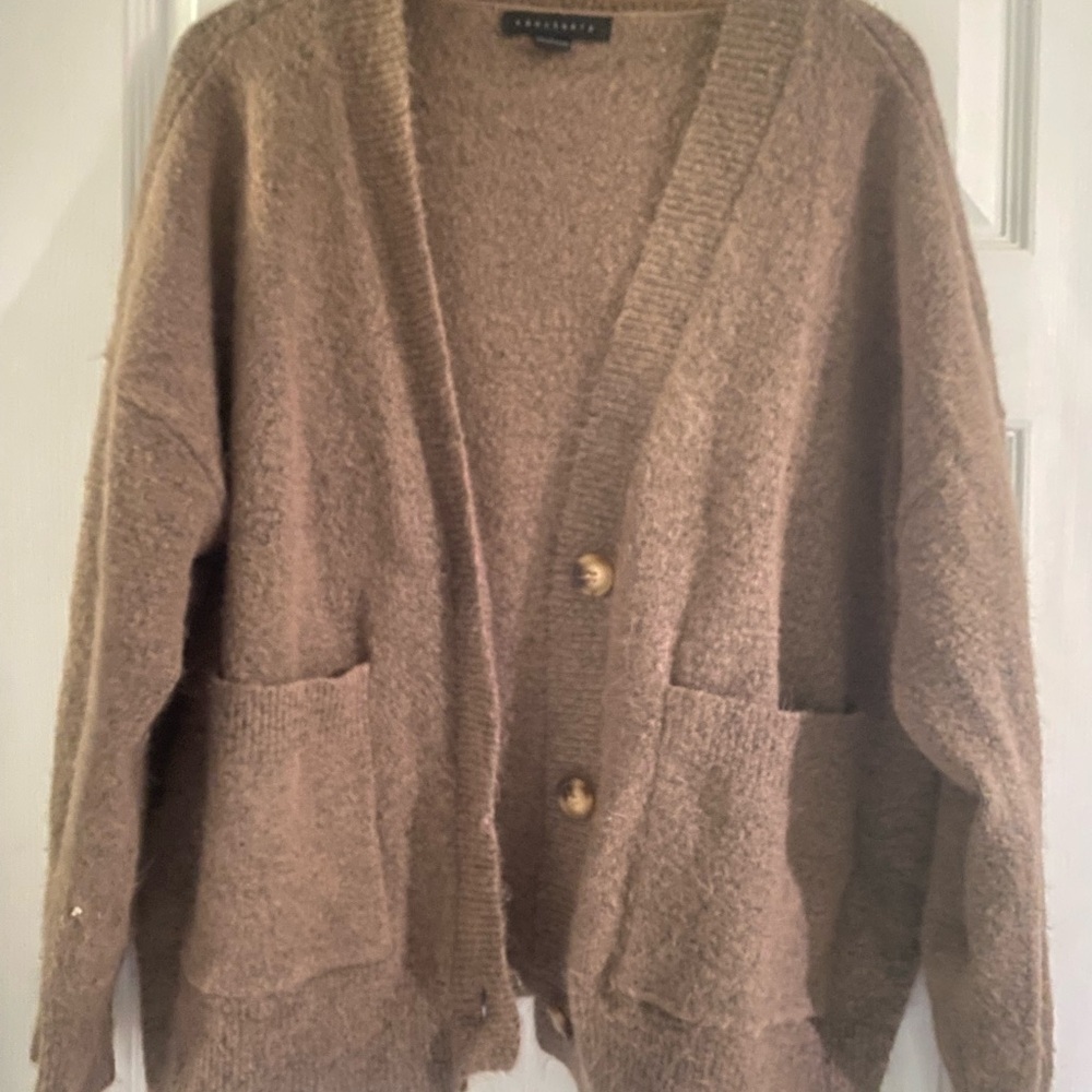 Sanctuary Cozy Brown Cardigan Sweater